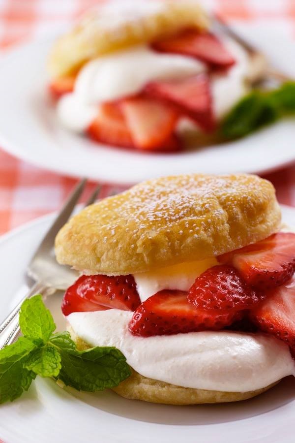 Tofu Strawberry Shortcake